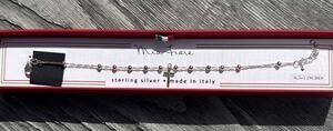 Mia Fiore Italy Sterling Silver 925 Bracelet Mary Cross 6.5”